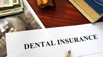 dental insurance form on a table
