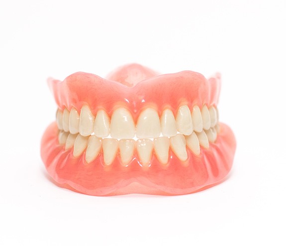 A full upper denture in Longmont