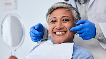 Patient visiting the dentist’s office