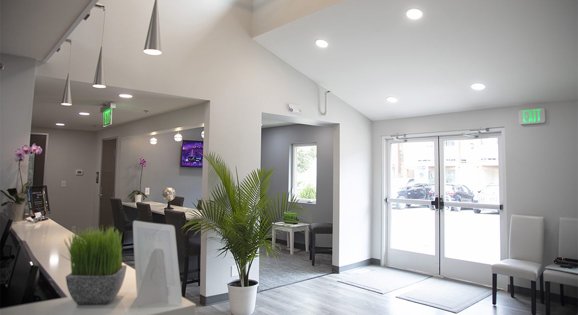 Reception area in Longmont dental office