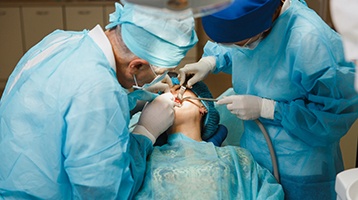 Person under oral conscious sedation 