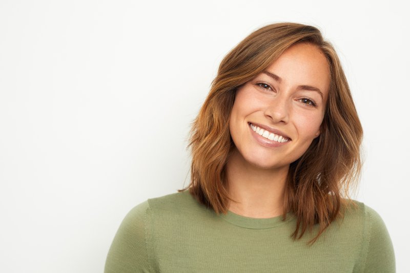 young woman smiling